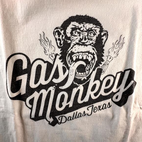 Gas Monkey Dallas Texas, Garage Essential S/S T-Shirt, Color:White, Size: 2XL - Picture 5 of 7
